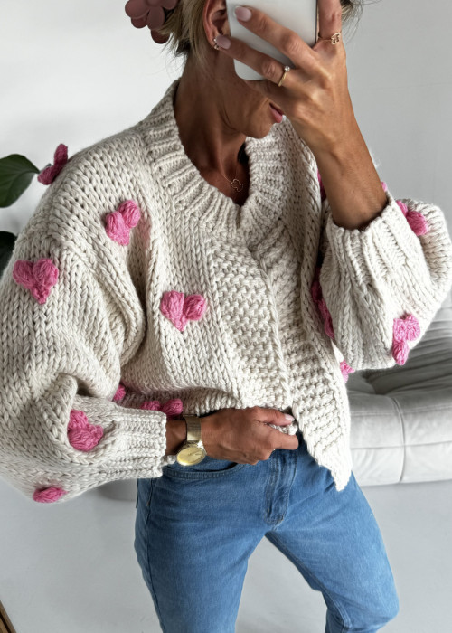 Sweter mini hearts